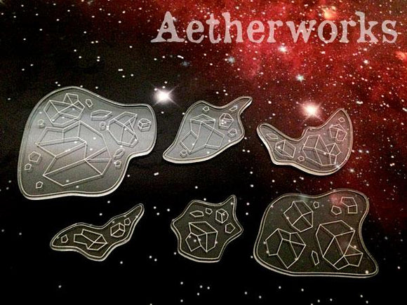 Asteroid Templates (Set II) - Clear (6)