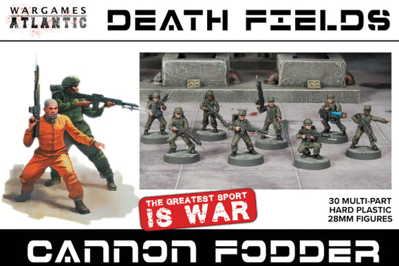 Cannon Fodder 24 x 28mm Hard Plastic Sc-Fi Models: Death Fields