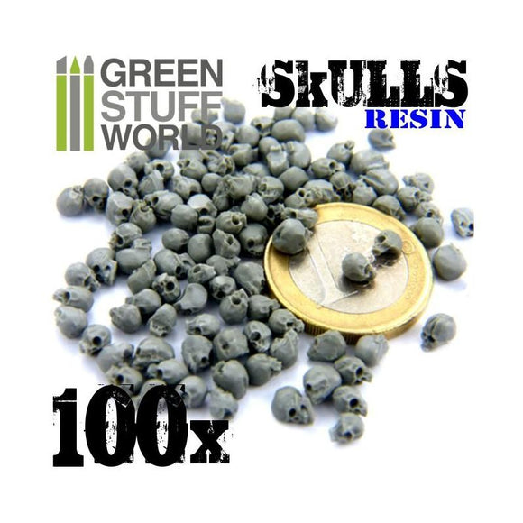 Human Skulls (100) Resin Set