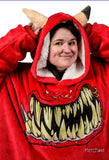 Red Squig Hooded Blanket