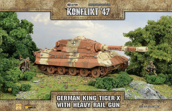 German King Tiger with Heavy Rail Gun