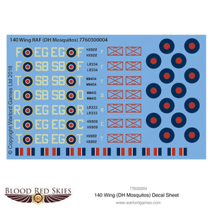 140 Wing (DH Mosquitos) Decal Sheet