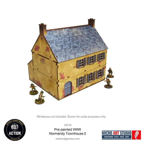 WW2 Normandy Town House 2 PREPAINTED