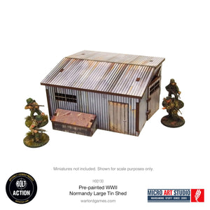 WW2 Large Tin Shed PREPAINTED