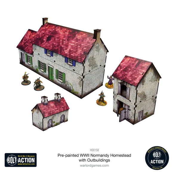 WWII Normandy Homestead with Outbuildings - PREPAINTED