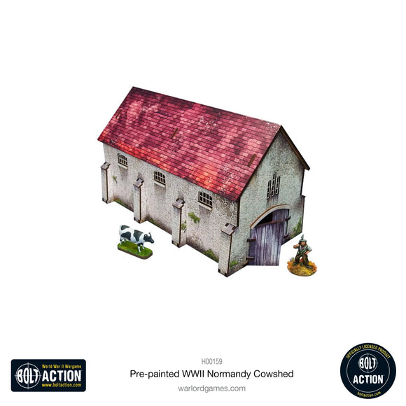 WWII Normandy Cowshed - Prepainted