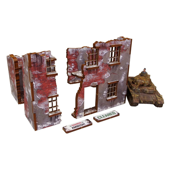 WW2 Winter Ruin 2 Pre-Painted