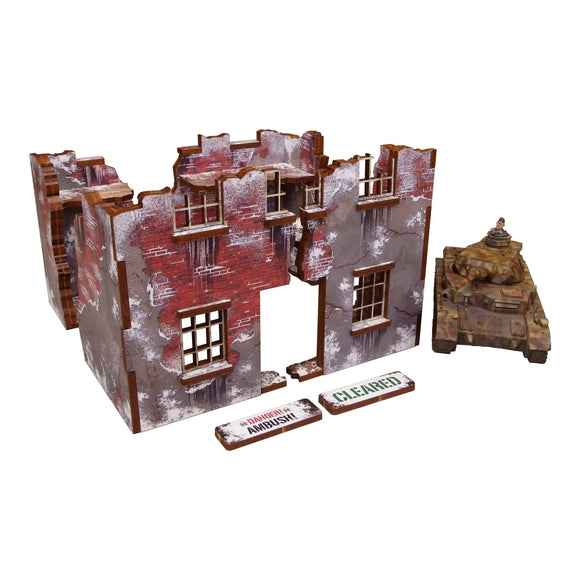 WW2 Winter Ruin 3 Pre-Painted