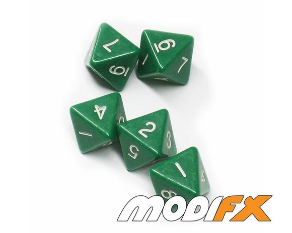 d8 Dice Opaque Green