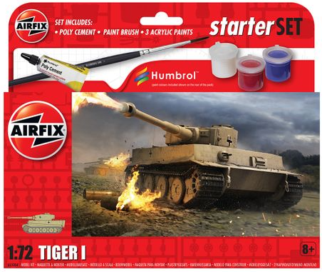 (AFX) Tiger I 1/72 Small Starter Set