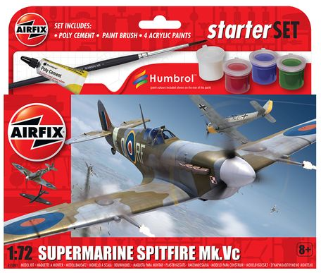 (AFX) Supermarine Spitfire Mk.VC 1/72 Small Starter Set