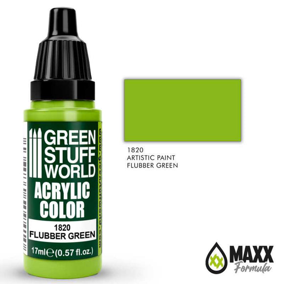 Acrylic Color FLUBBER GREEN 17ml