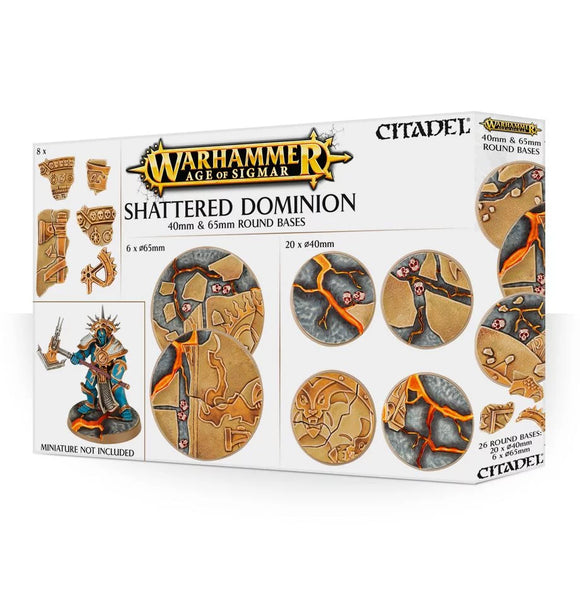 66-97 Shattered Dominion 40 & 65mm Round Bases