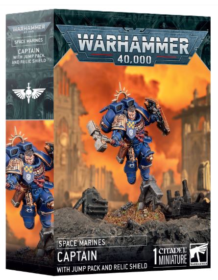 48-102 S/M: CAPTAIN W/JUMP PACK & RELIC SHIELD