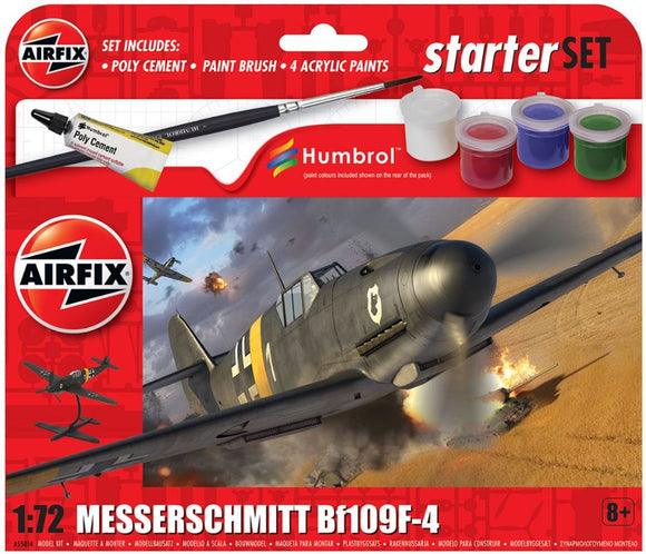 (AFX) 1/72 Starter Set Messerschmitt Bf109F-4 (55014)