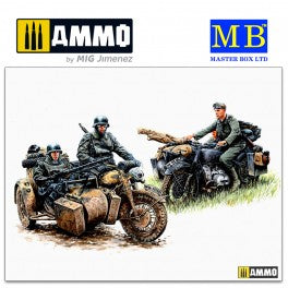1/35 Kradschutzen: German Motorcycle Troops on the Move