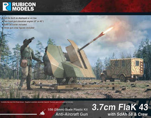 1/56 3.7cm FlaK 43 with SdAh 58 Trailer & Crew