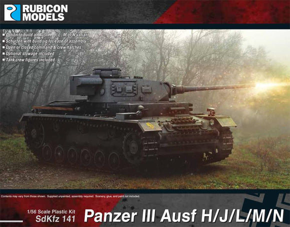 1/56 Panzer III Ausf H/J/L/M/N