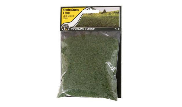 7mm Static Grass Dark Green