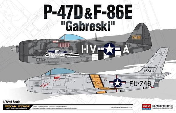 1/72 P-47D & F-86E 