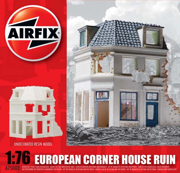 Airfix 1:76 European Corner House Ruin
