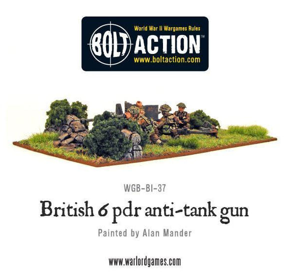 British Army 6Pdr  Anti-Tank Gun