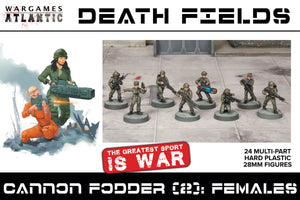 Cannon Fodder #2: 24 x Females Sci-fi Infantry