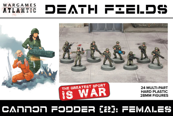 Cannon Fodder #2: 24 x Females Sci-fi Infantry