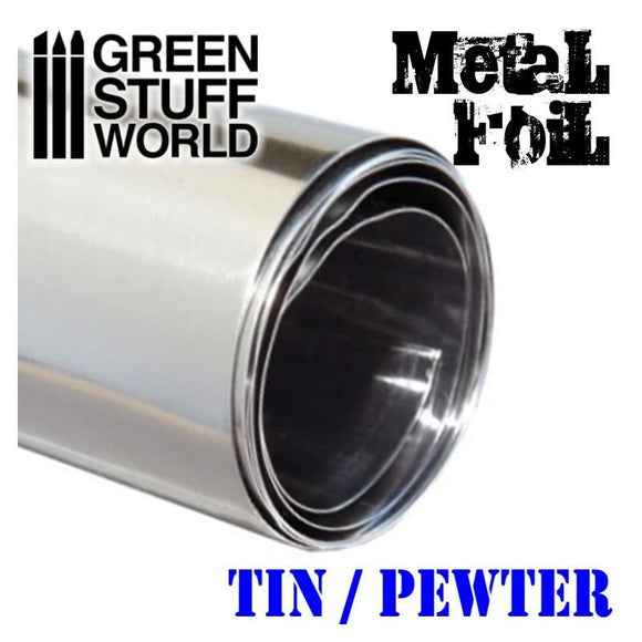 Felixible Tin Pewter Metal Foil 10x50cm