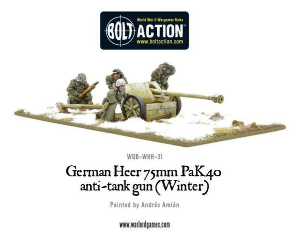 German Heer PaK 40 AT Gun Winter