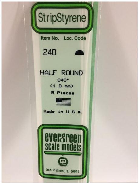 Half Round 35cm long x 1.0mm (5) 240
