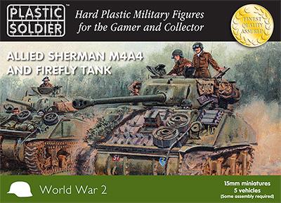 15mm Sherman M4A4 and Firefly Tank