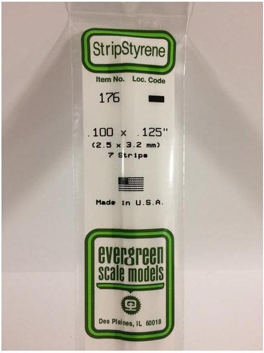 Stripstyrene White 2.5 x 3.2mm (7) 176