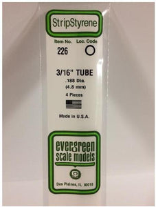 Tube White 35cm long x 4.8mm (4) 226