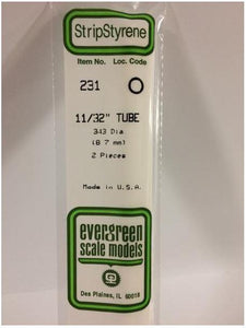 Tube White 35cm long x 8.7mm (2) 231