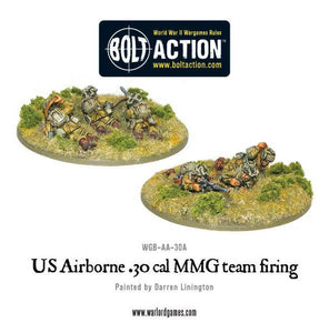 U.S. Airborne 30 Cal Team Firing