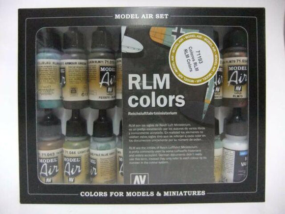 Vallejo Air Paint Set - RLM Colours