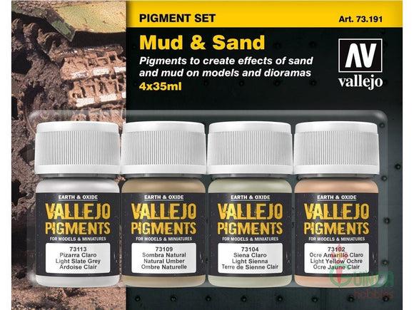 Vallejo Pigments Set No.2 Mud & Sand