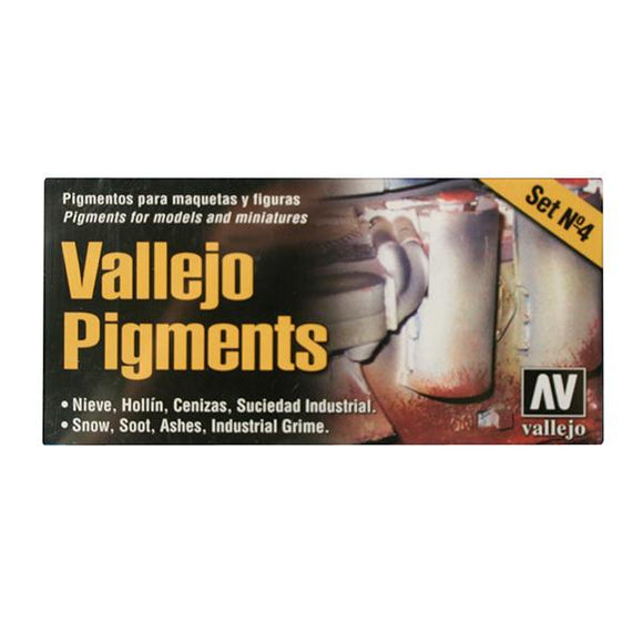 Vallejo Pigments Set No.4 Snow & Soot & Ashes & Grime