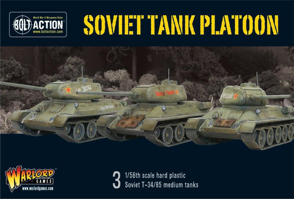 Soviet Armoured Platoon (T34/85) + Infantry Tank Riders