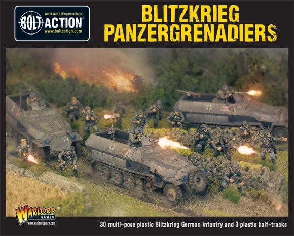 Blitzkreig Panzergrenadiers (30 men + 3 x Hanomags)