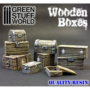 Wooden Boxes Resin Set