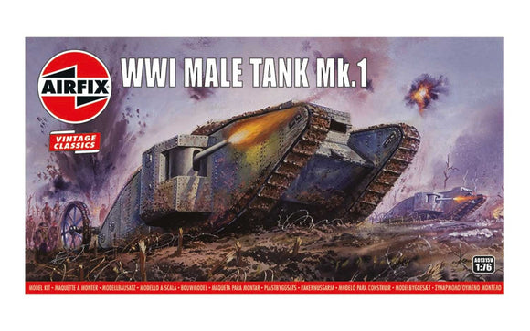 (AFX) 1/72 WWI Male Tank Mk1