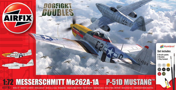 1/72 Dogfight Doubles Gift Set:ME262 vs P51D Mustang