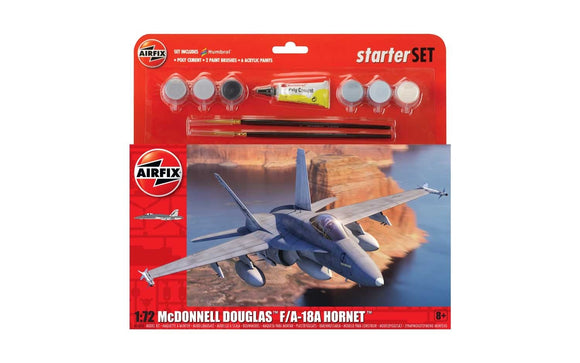 1/72 Large Starter Set: McDonnell Douglas F-18A Hornet