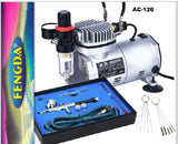 Std Mini Compressor w/gun; kit and Airbrush