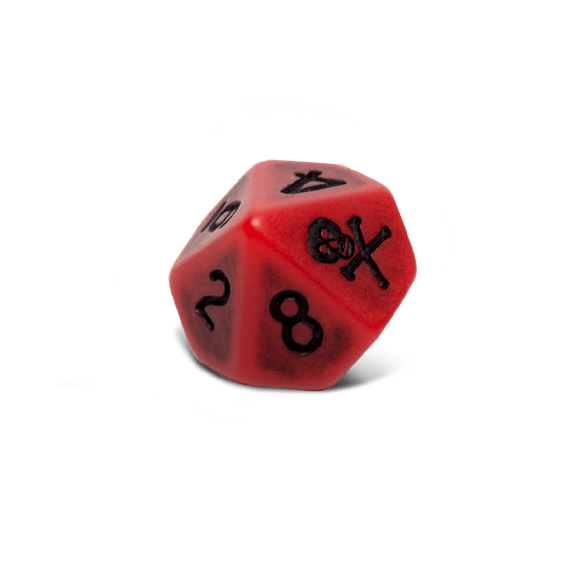 Blood D10 Dice Set