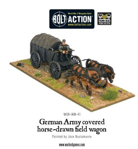 German Army Hf2 Horsedrawn Covered Field Wagon