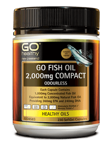 GO Fish Oil 2000mg Odourless 230cap