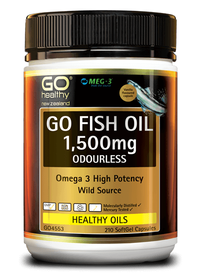 GO Fish Oil 1500mg Odourless 210cap
